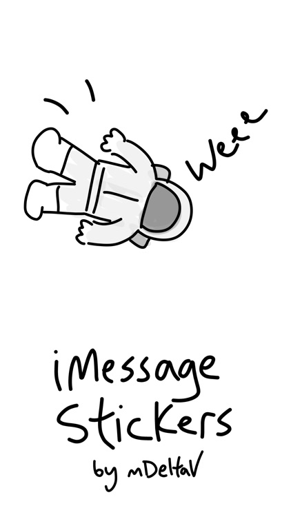 Space sticker, alien dog cat stickers for iMessage