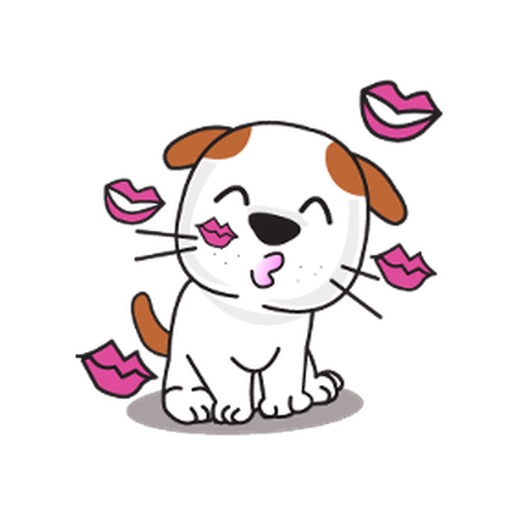 Animated Loyal And Cute Dog Stickers icon