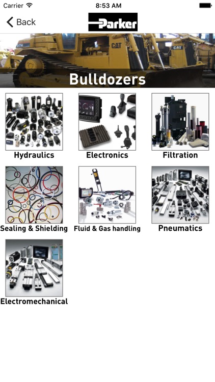Parker Mobile Product Selector