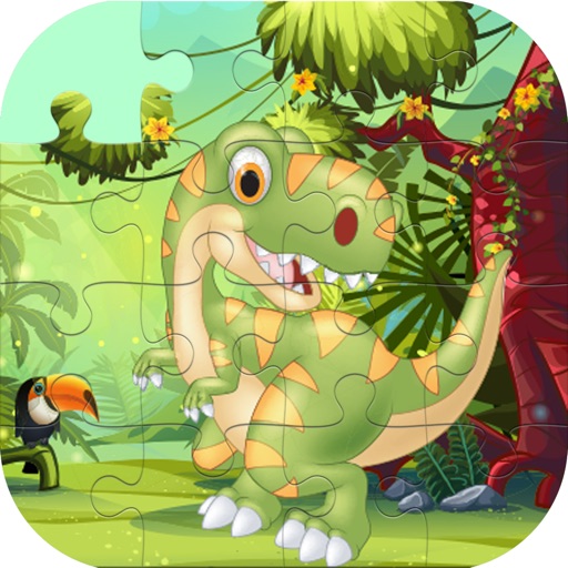 Cute Dino Train Jigsaw Puzzles for Kids Icon