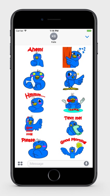 Blue Bird Stickers