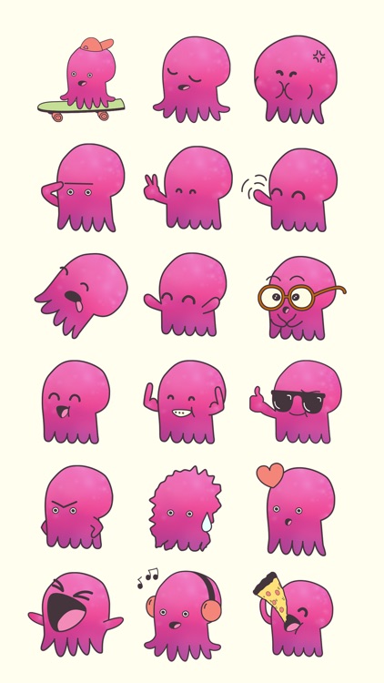 Tako the Octopus Sticker Pack