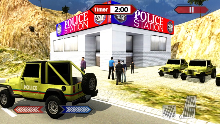 Hill Police Jeep Simulator & 4x4 Chase Driving