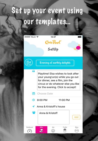 CarePool Share Swap Kids Care screenshot 3