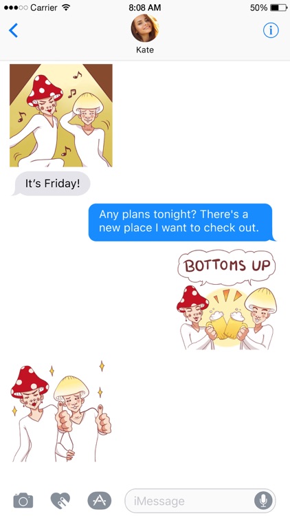 Mushroom Bros stickers
