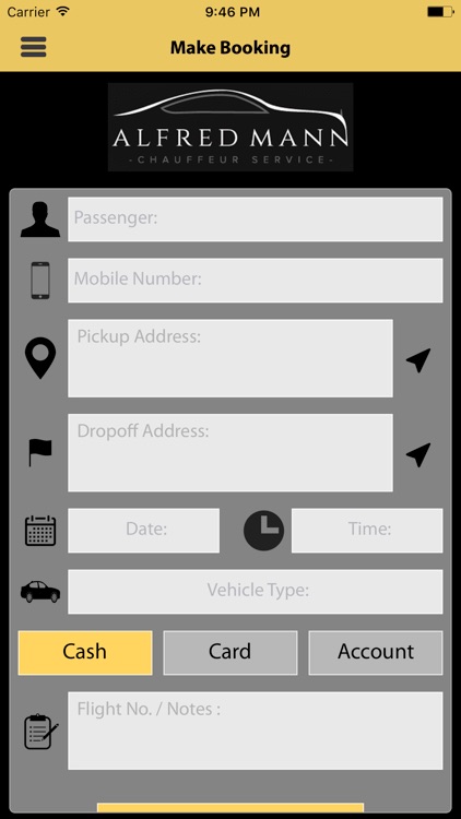 Alfred Mann Chauffeur Service screenshot-3