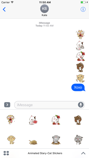 Animated Stary Cat Stickers For iMessage(圖3)-速報App