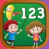 Kids learn math & numbers with coloring book.