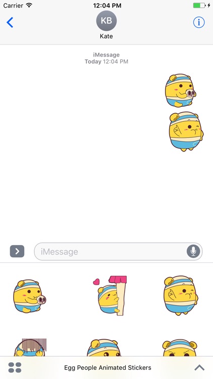 Egg People Animated Stickers For iMessage