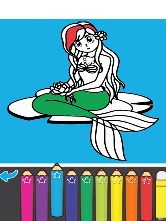 【图】Coloring Mermaid Cartoon Book for preschool(截图3) 【图】Coloring Mermaid Cartoon Book for preschool(截图3)
