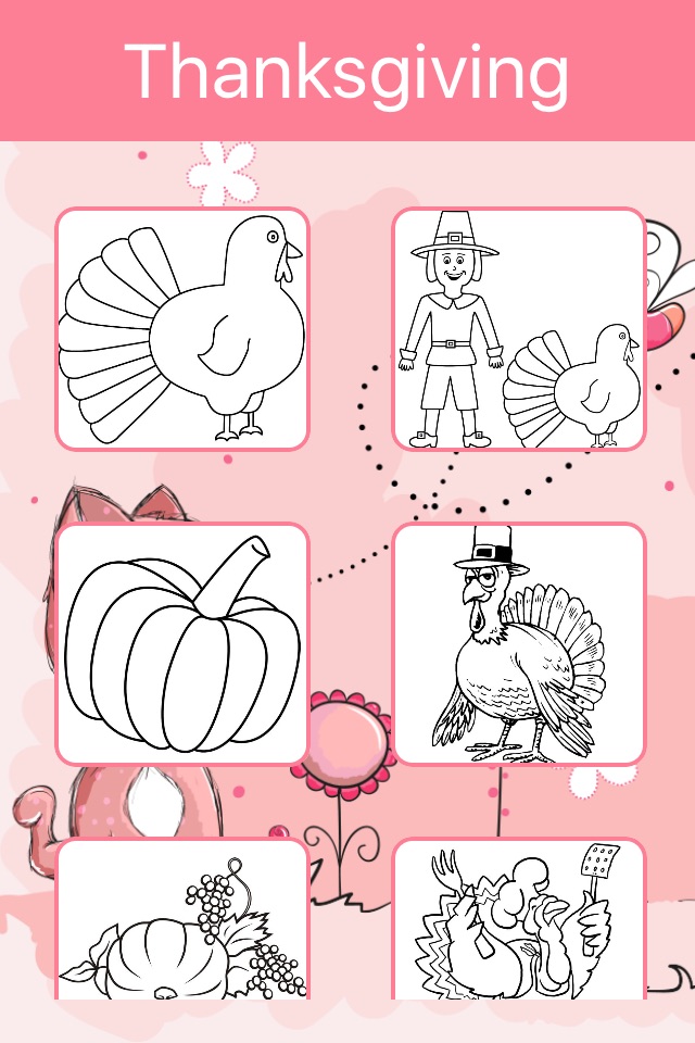 Thanksgiving Coloring Book: Learn to color & draw screenshot 3