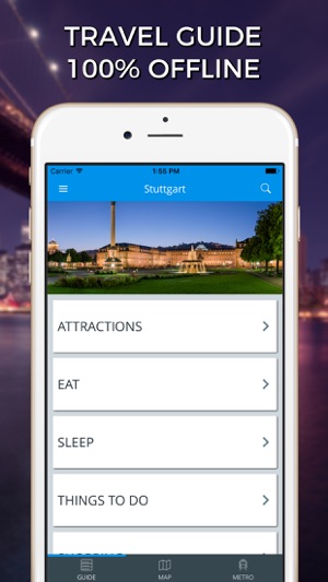 Stuttgart Travel Guide with Offline Stre