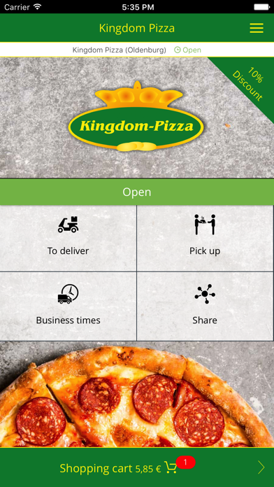 How to cancel & delete Kingdom Pizza Oldenburg from iphone & ipad 1