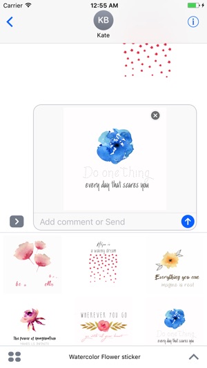 Watercolor Flower Quotes Animated Sticker(圖2)-速報App