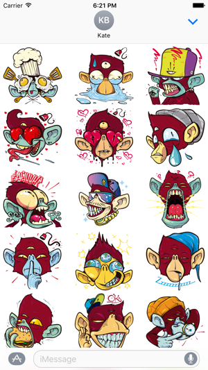 Funky Monkey Stickers(圖1)-速報App