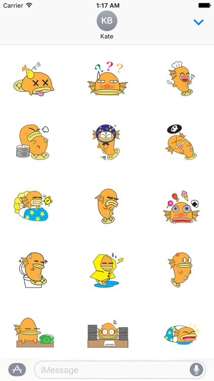 Funny Fish Sticker