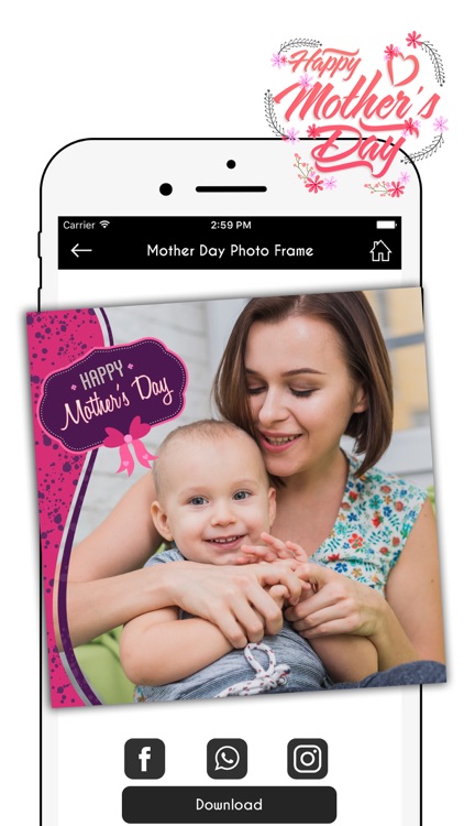 Happy Mother's Day Photo Frame