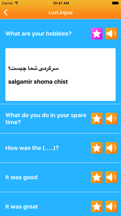 Learn Farsi Persian LuvLingua Pro Screenshot 2