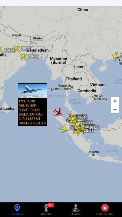 Air Tracker For Singapore Airlines
