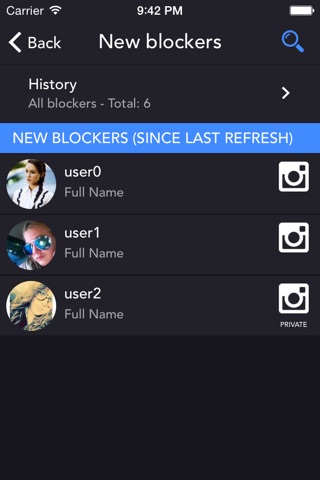 Blockers Spy for Instagram screenshot 2