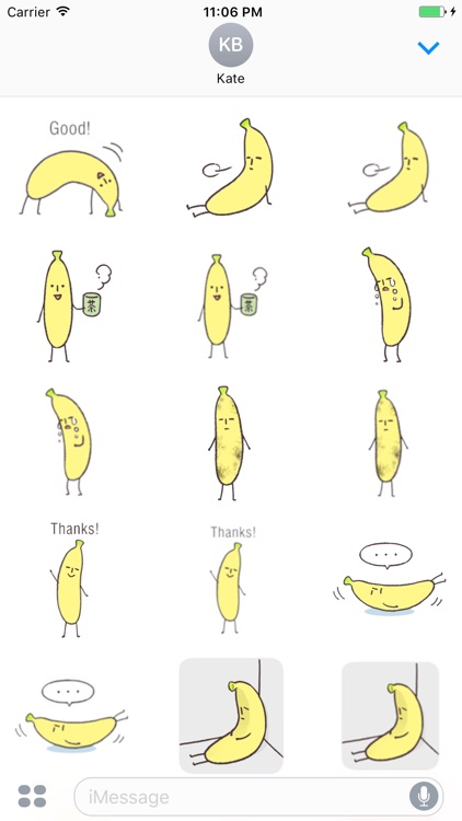 Banni - Banana Funny English Sticker