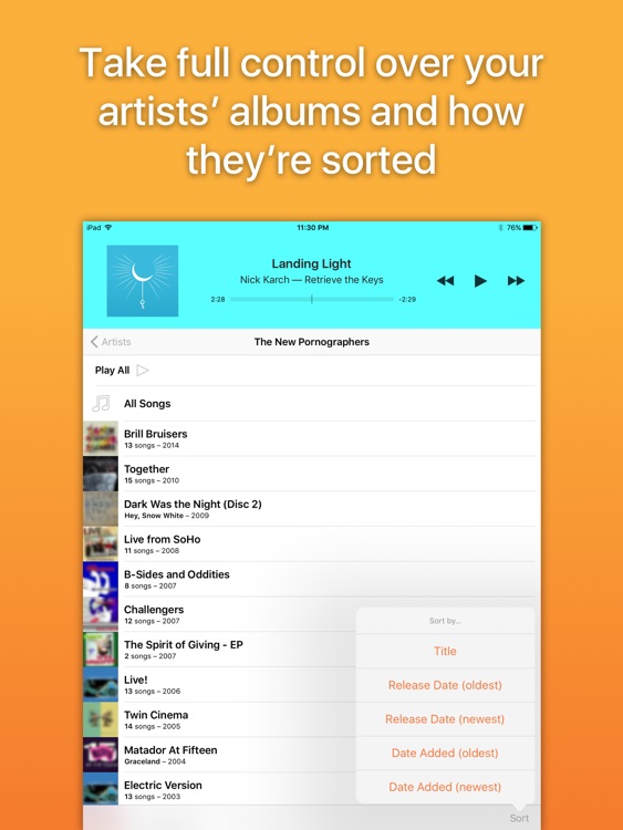 Picky for iPad: Filter, queue, and play your music screenshot-4