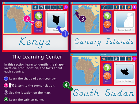 Africa - Montessori Geography screenshot 2