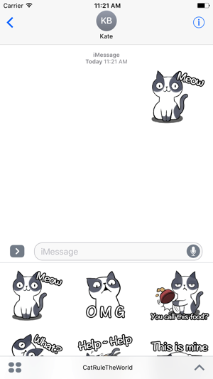 Cat Rule The World Sticker Pack