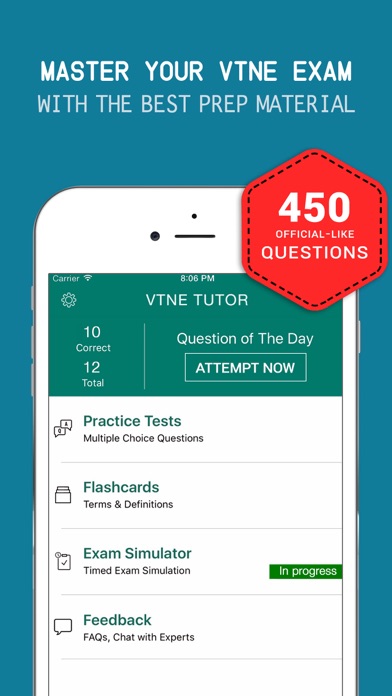 How to cancel & delete VTNE® Practice Exam prep 2017 - Q&A Flashcard from iphone & ipad 1