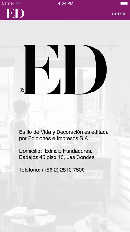 Revista ED, Estilo y decoración