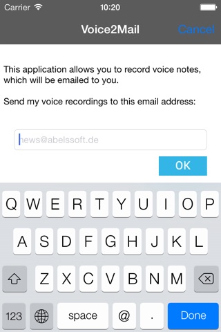 Voice2Mail screenshot 4