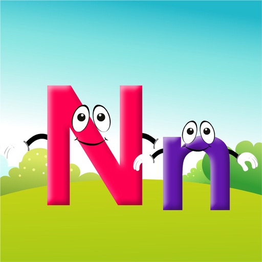 Naughty Letter Nn in the Garden iOS App