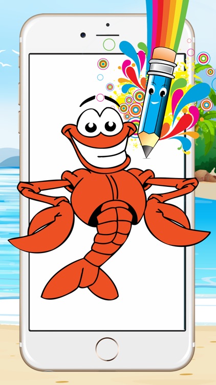 A Fish Coloring Book for Toddler : Shrimps & Crabs