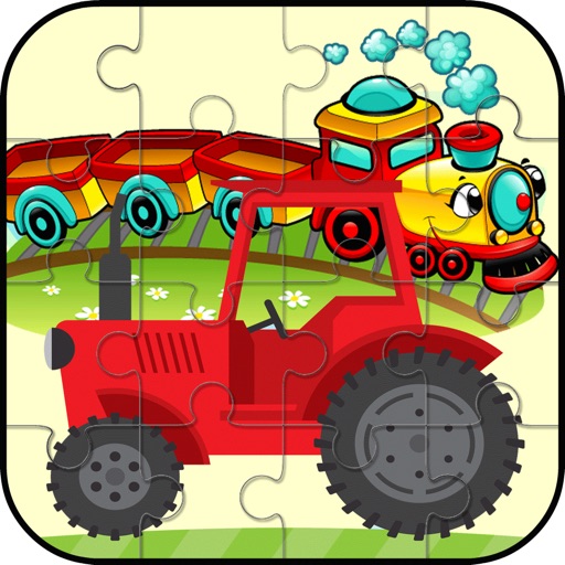 Truck & Train Vehicle Puzzle For Kids and Toddler Icon