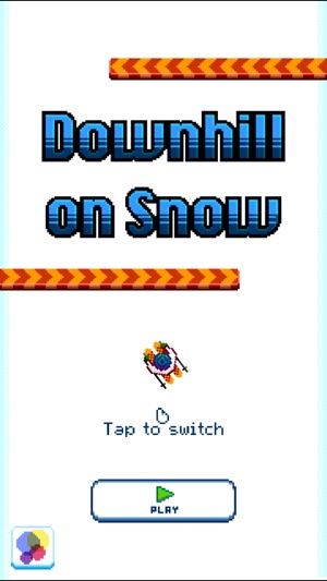 Downhill Snow - One tap game