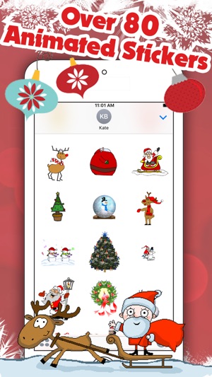 Christmas Animations for iMessage(圖2)-速報App