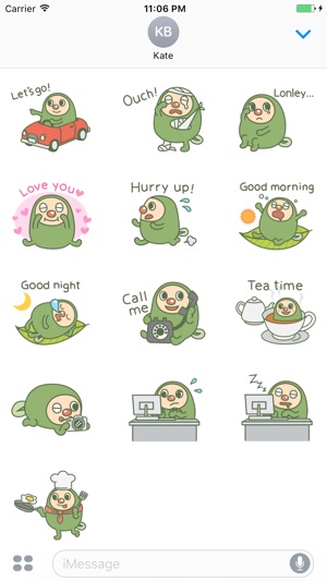 Cyril The Cute Green Monster English Stickers(圖3)-速報App