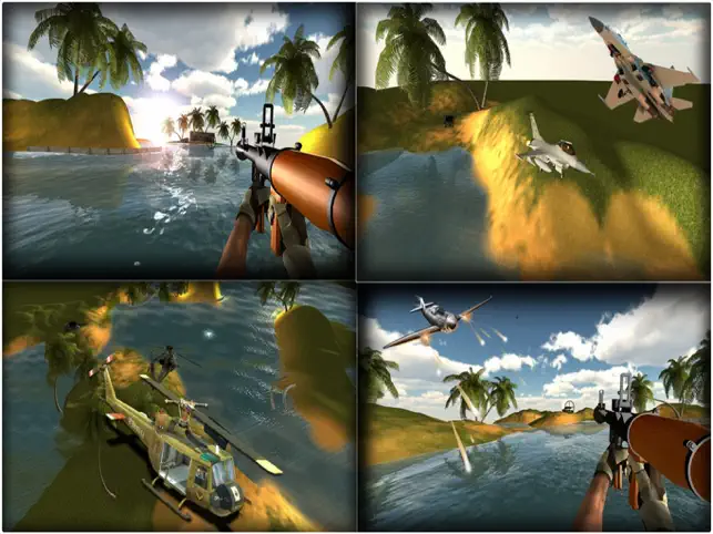 Bazooka Gun War Helicopter Shooting, game for IOS