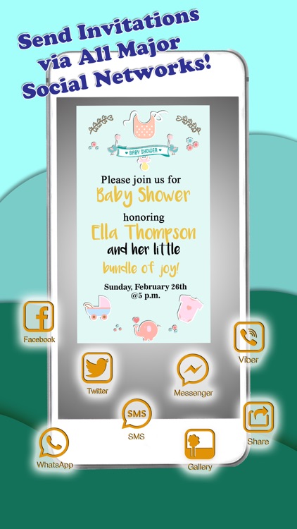 Baby Shower Invitations – Personalized Card Maker screenshot-3