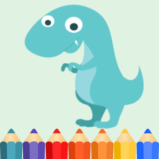 Dinosaur Planet Coloring Book game for kids Icon