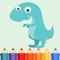Dinosaur Planet Coloring Book game for kids
