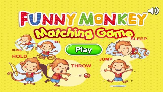 Matching Monkey Acting Toddler Kids Games Learning(圖1)-速報App