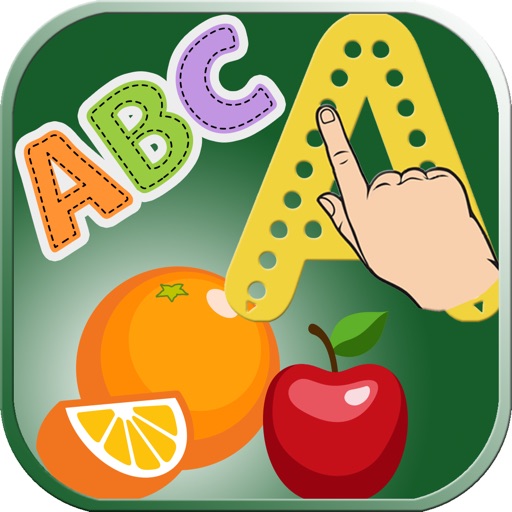 ABC Tracing Alphabet and Vocabulary fruits icon