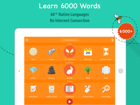 Learn Arabic 6,000 Words for Free with Fun Easy Learn Education