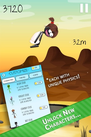 Stickman Trampoline PRO - Extreme Flip Action! screenshot 3