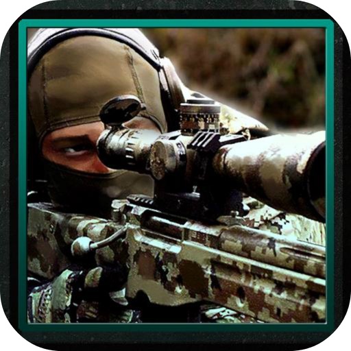 Supper Sniper Shoot Line Icon