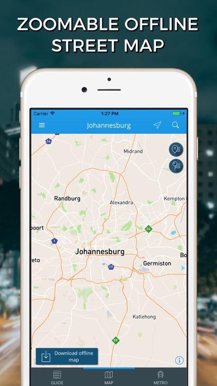 Johannesburg Travel Guide with Maps screenshot-3