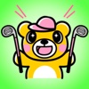 Golf Bear Stickers