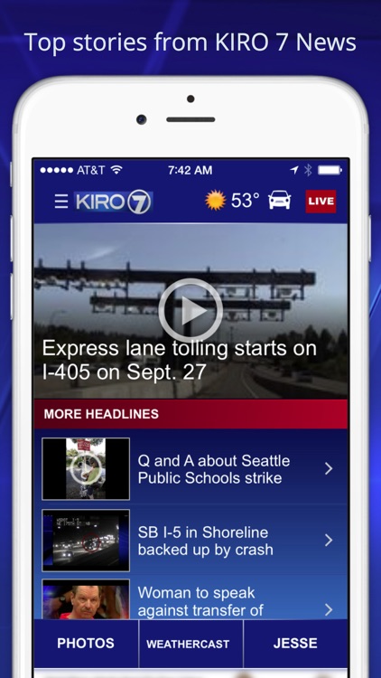 KIRO 7 -Seattle area news, weather, traffic&sports