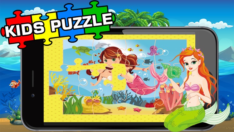 Mermaid Princess Puzzle Sea Animals Jigsaw for kid